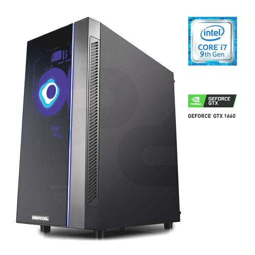 Gear Desktop Gamer Blue Demon Intel Core i7-9700F 8GB 1TB+120GB SSD NVIDIA GTX 1660 O6GB    | PC Factory