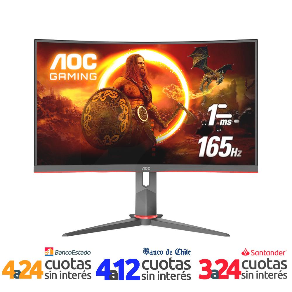 AOC Monitor Gamer 24 Curvo, Full HD, Panel VA, 165Hz(1ms), FreeSync  Premium (C24G2)
