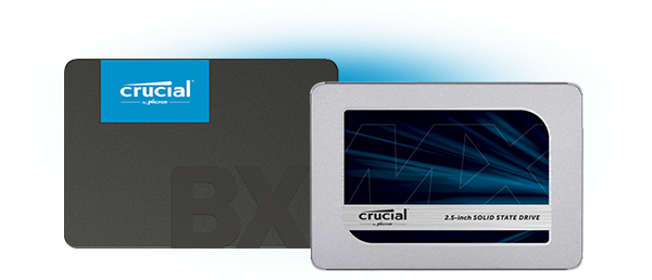 SSD Crucial BX500 SATA y SSD Crucial MX500 SATA